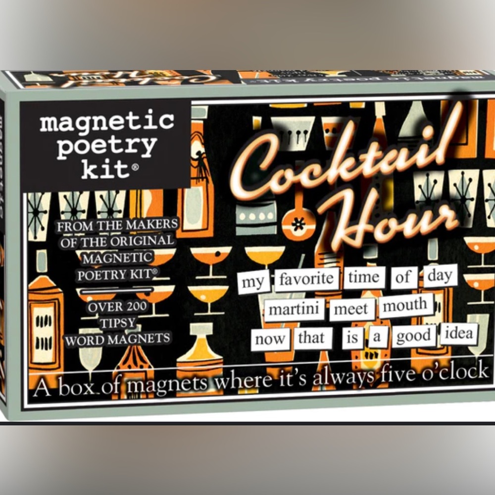 Magnetic Poetry - Cocktail Hour. Word magnets